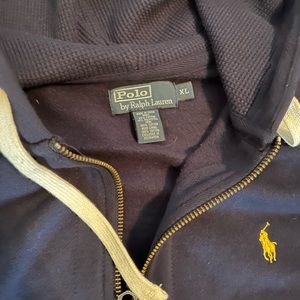🔥Mens Polo by Ralph Lauren Zippered Hooded Sweatshirt size XL